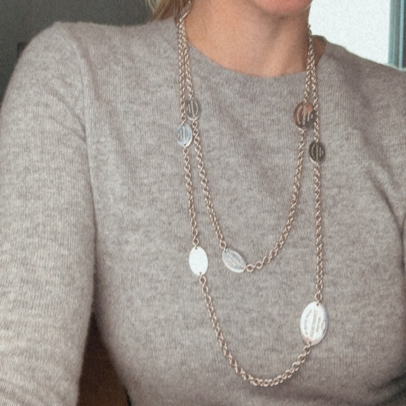 RARE Tiffany & Co. Return to Tiffany® Oval Tag Station Necklace 55” - Picture 2 of 10